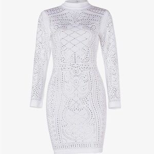Elegant White Lace Dress